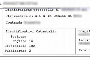 Planimetria catastale